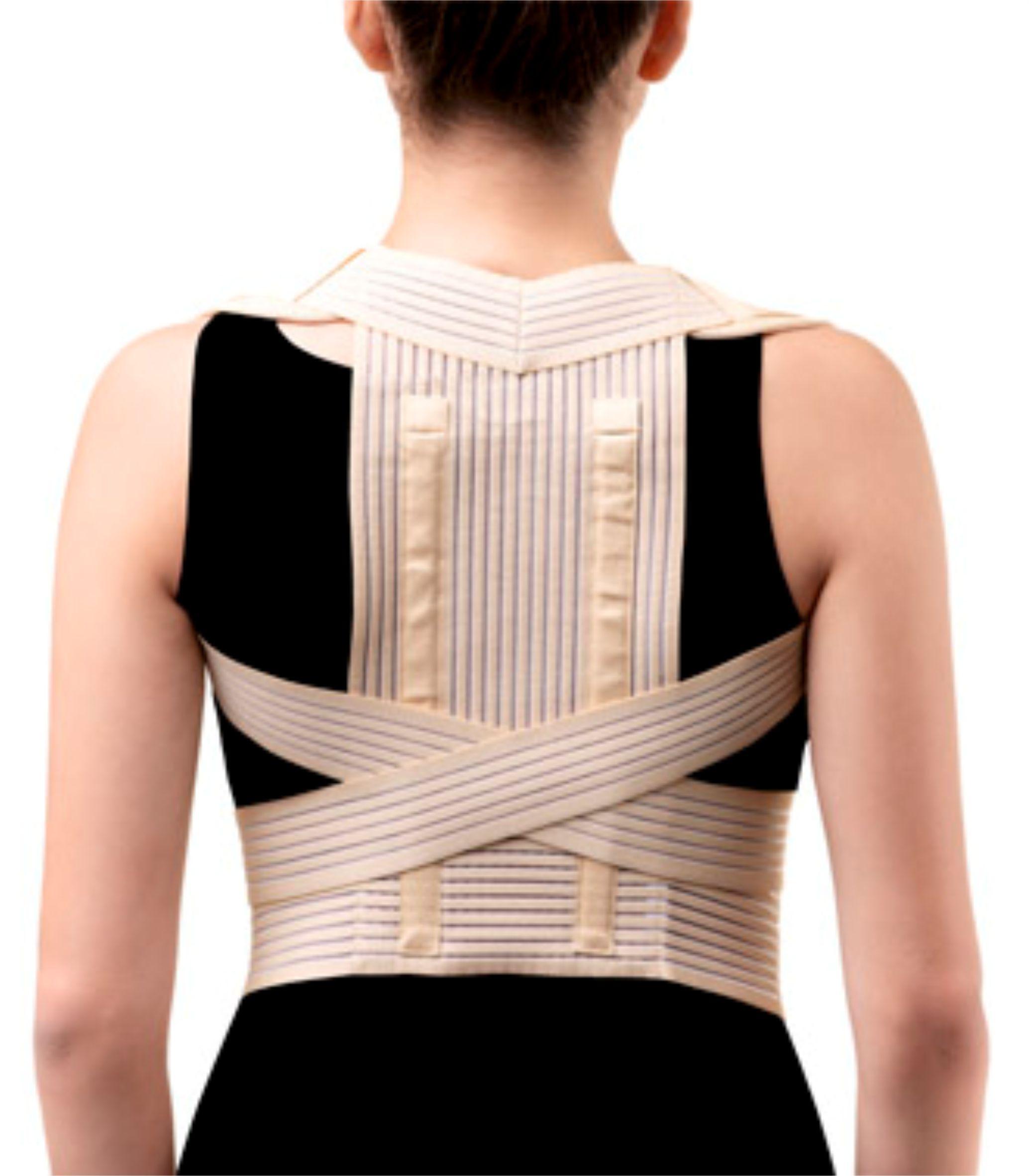 Posture corrector with stiffening ribs