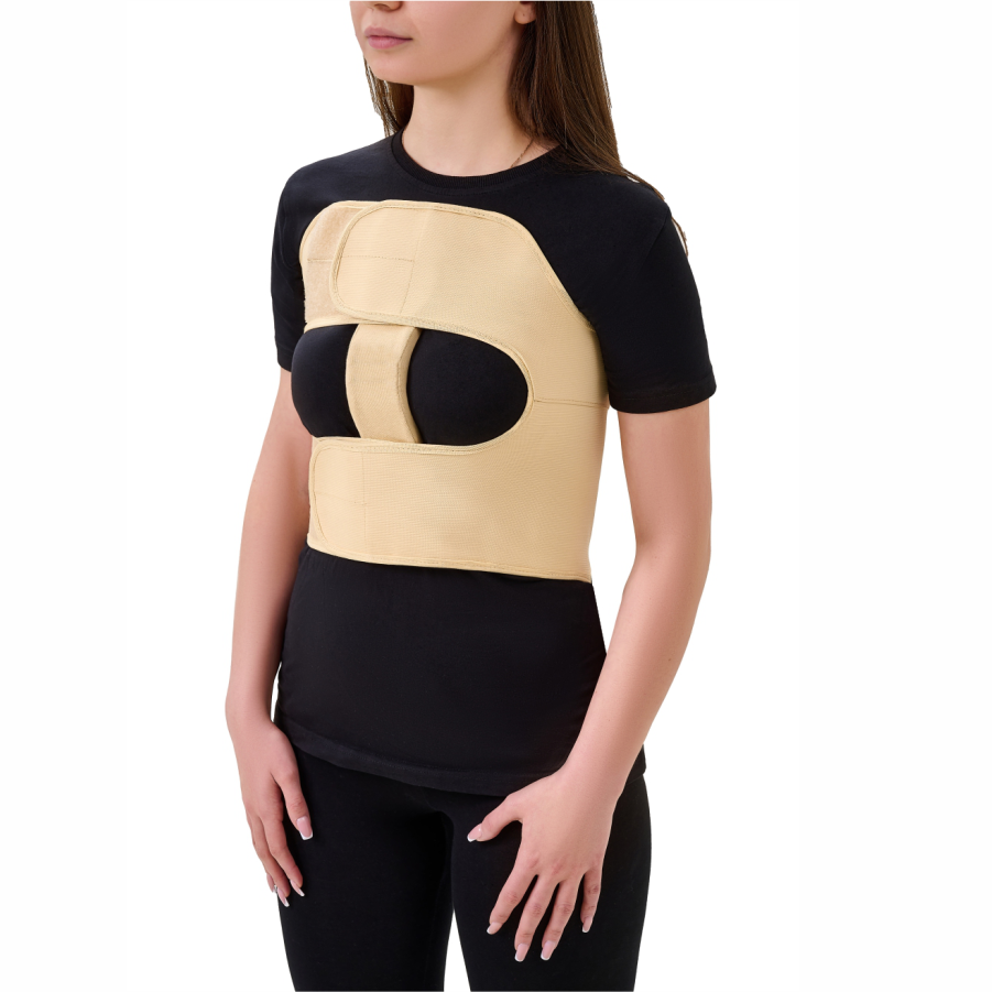 Postoperative bandage for fixing the chest, female