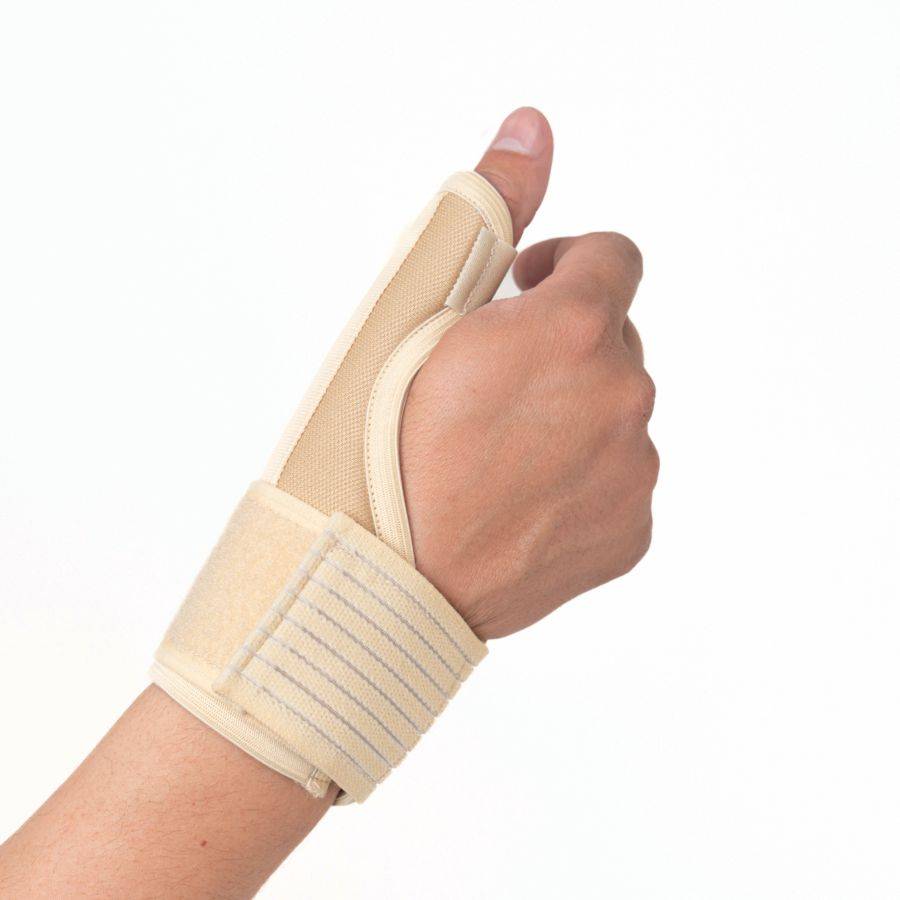 Wrist brace with thumb fixation