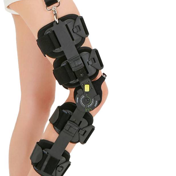 Knee joint orthosis with adjustable flexion and fixation