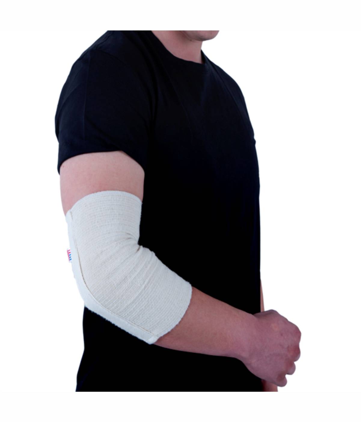 Elastic bandage for the elbow joint