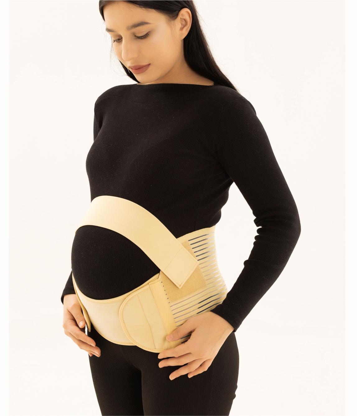 Elastic prenatal bandage with straps