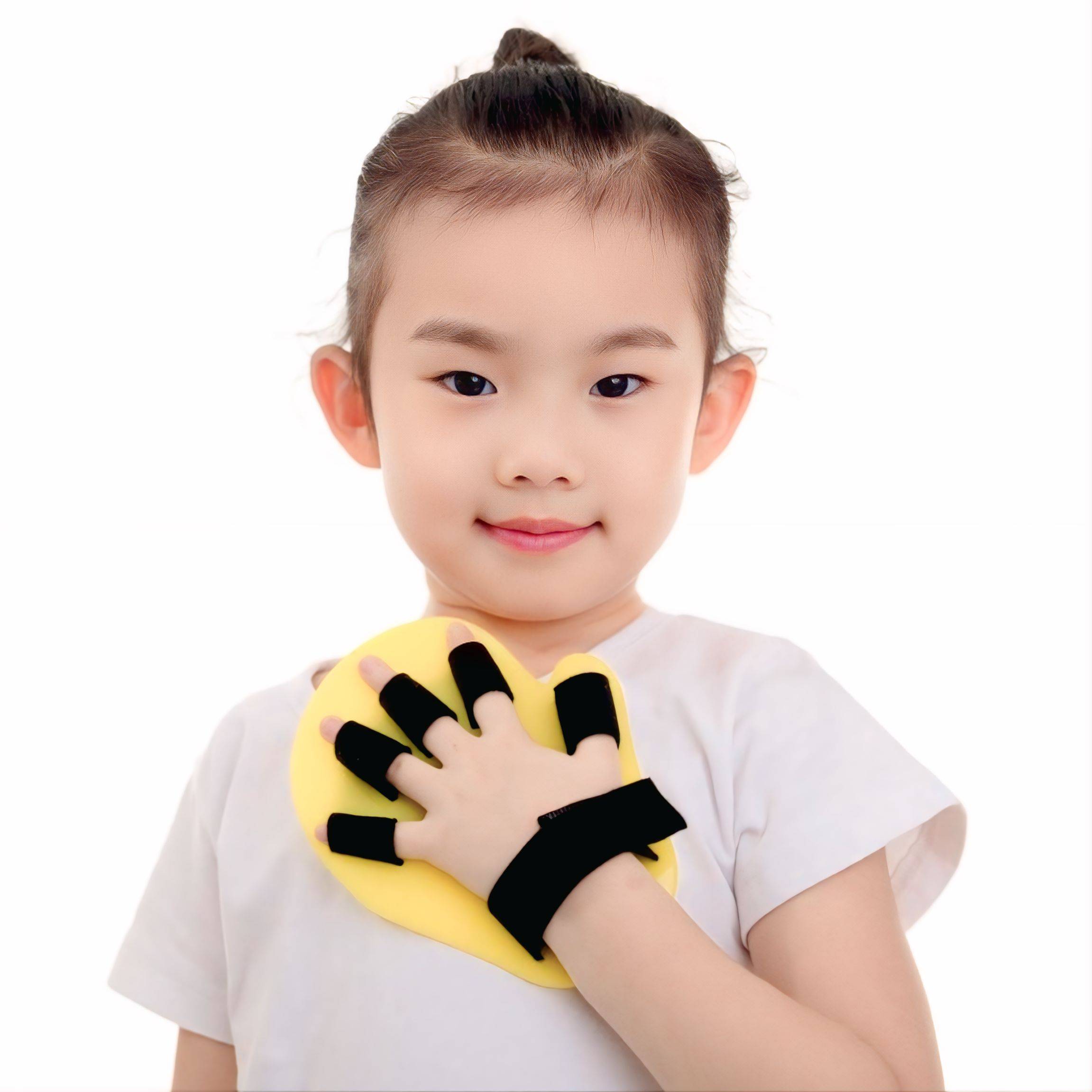 Hand finger support bandage after stroke (for children)