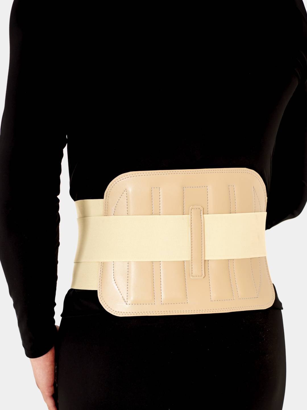 Orthopedic lumbar corset (with rigid inserts)